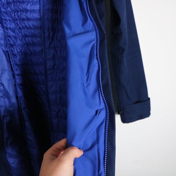 Patagonia Vosque 3 In 1 Parka Puffer Coat Womens XS Blue Long Winter - Picture 11 of 14